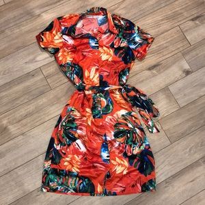 Bright Tropical Dress 👗🧡